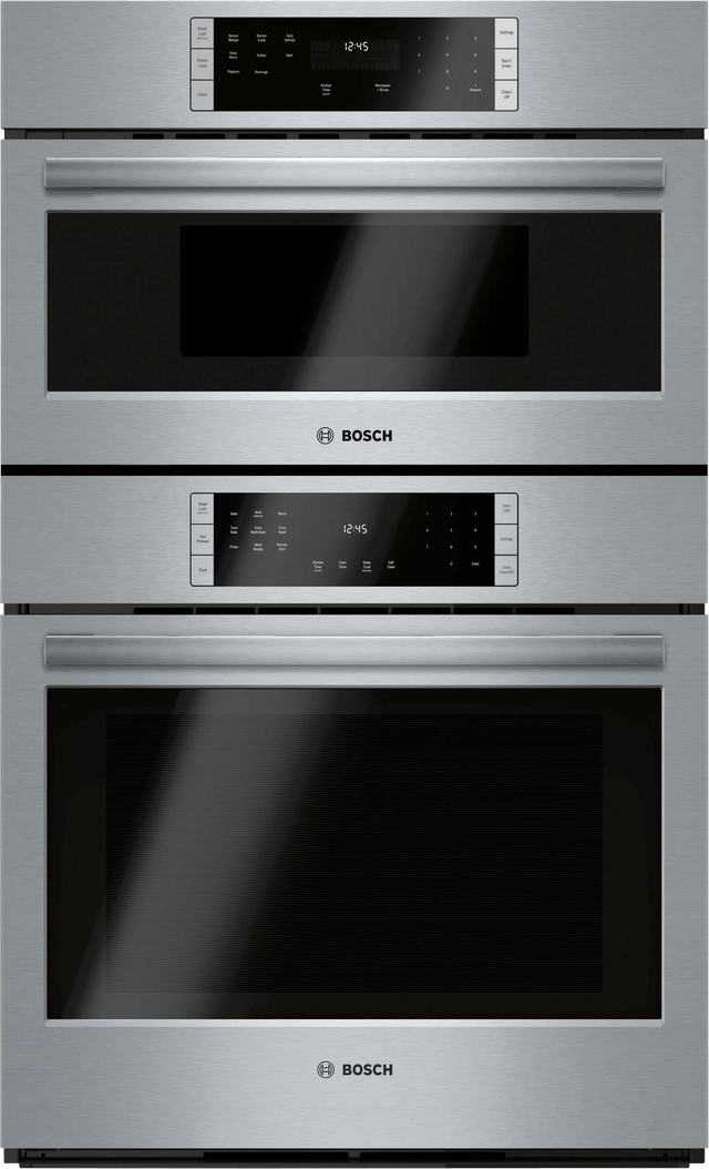 Bosch 800 Series 30'' Microwave Combination Oven with 6.2 cu. ft. Total Capacity, Home Connect(TM) and Self-Clean - Stainless Steel