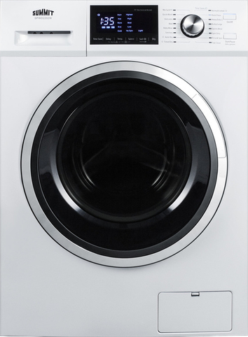 Summit 24" Wide 115v Washer/dryer Combo with 16 Wash/Dry Cycles, Sanitize Cycle, 5 Temperature Settings - White