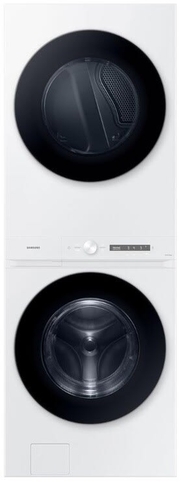 Samsung Bespoke 4.6 cu. ft. Capacity Single Unit AI Laundry Hub Washer with Steam Wash and 7.6 cu. ft. Gas Dryer
