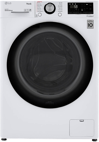 LG 2.4 cu.ft. Front Load All-In-One Washer/Dryer Combo with Sanitize Cycle, Steam Refresh, Load Sensing and Delay Start - White