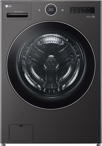 LG Ventless Washer/Dryer Combo  WashCombo(TM) All-in-One 5.0 cu. ft. Mega Capacity with Inverter HeatPump(TM) Technology and Direct Drive Motor - Black Steel