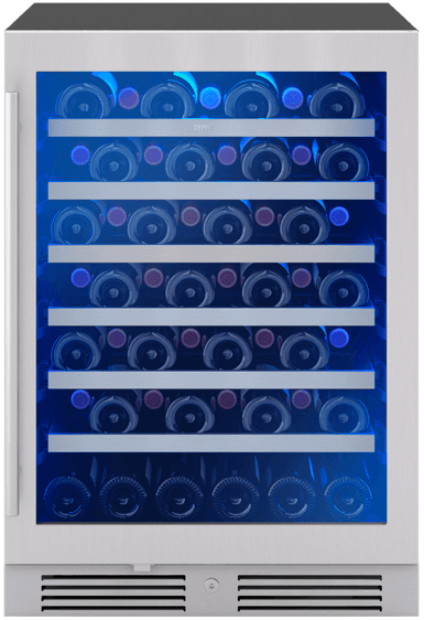 ZEPHYR 24 Inch Single Zone Wine Cooler with 5.6 Cu. Ft. Capacity