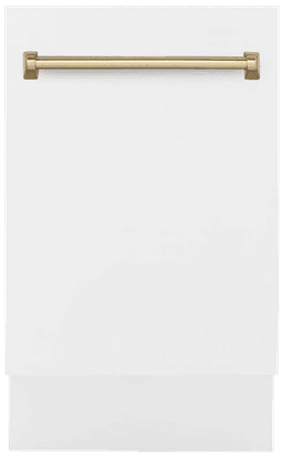 White Matte & Champagne Bronze