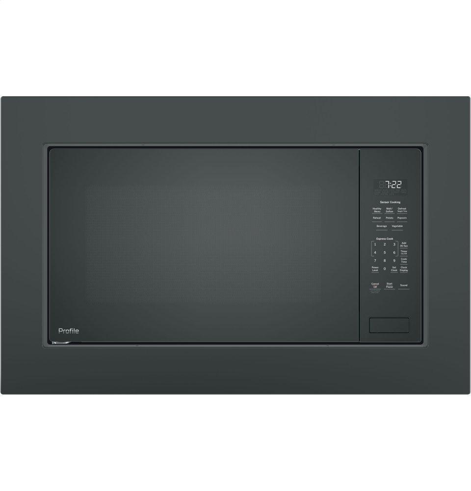 GE Profile 2.2-cu ft Countertop Microwave Black - PEB7227DLBB